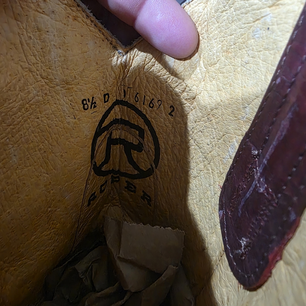 Roper Brown and Burgundy Cowboy Boots - Picture 4 of 7